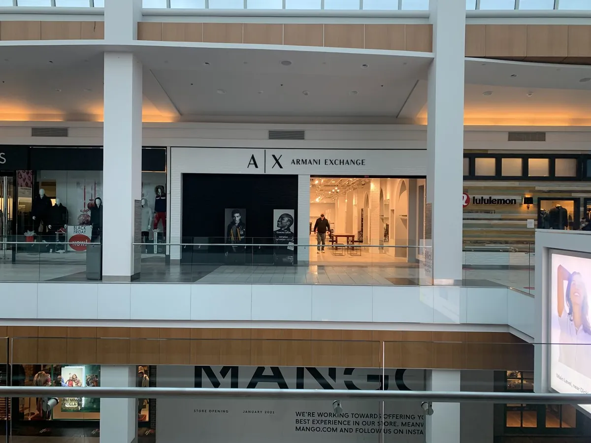 Armani Exchange signage by National Sign Team