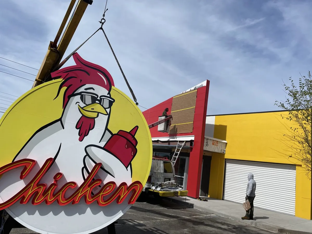 Chicken Guy signage by National Sign Team