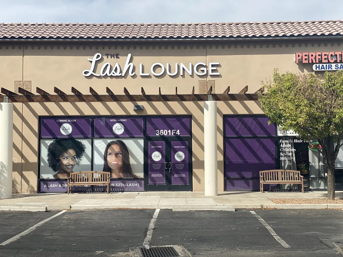 The Lash Lounge signage by National Sign Team