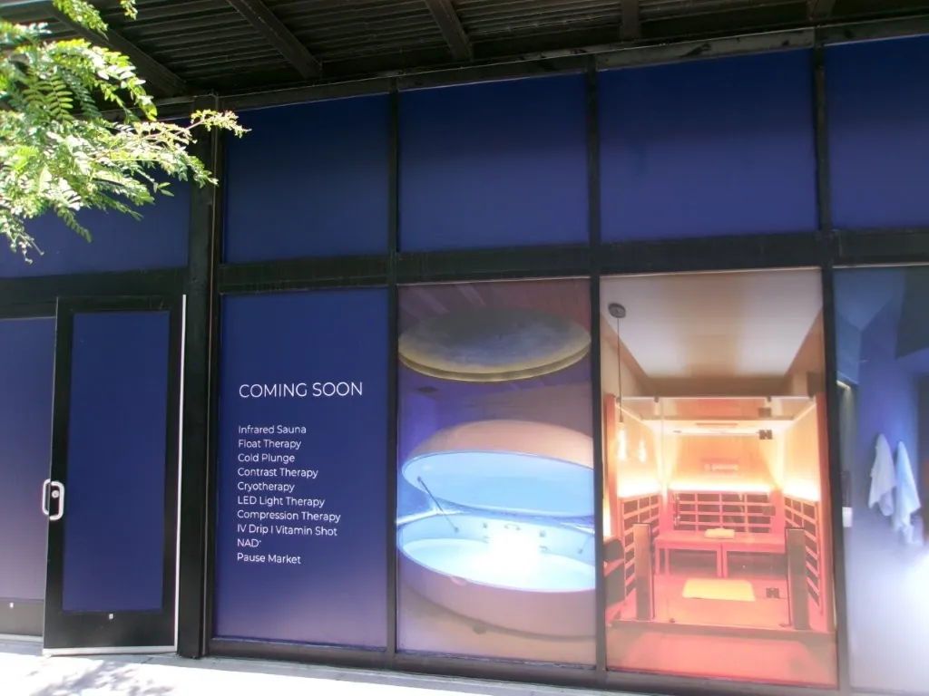Large format digital graphics applied to storefront glass