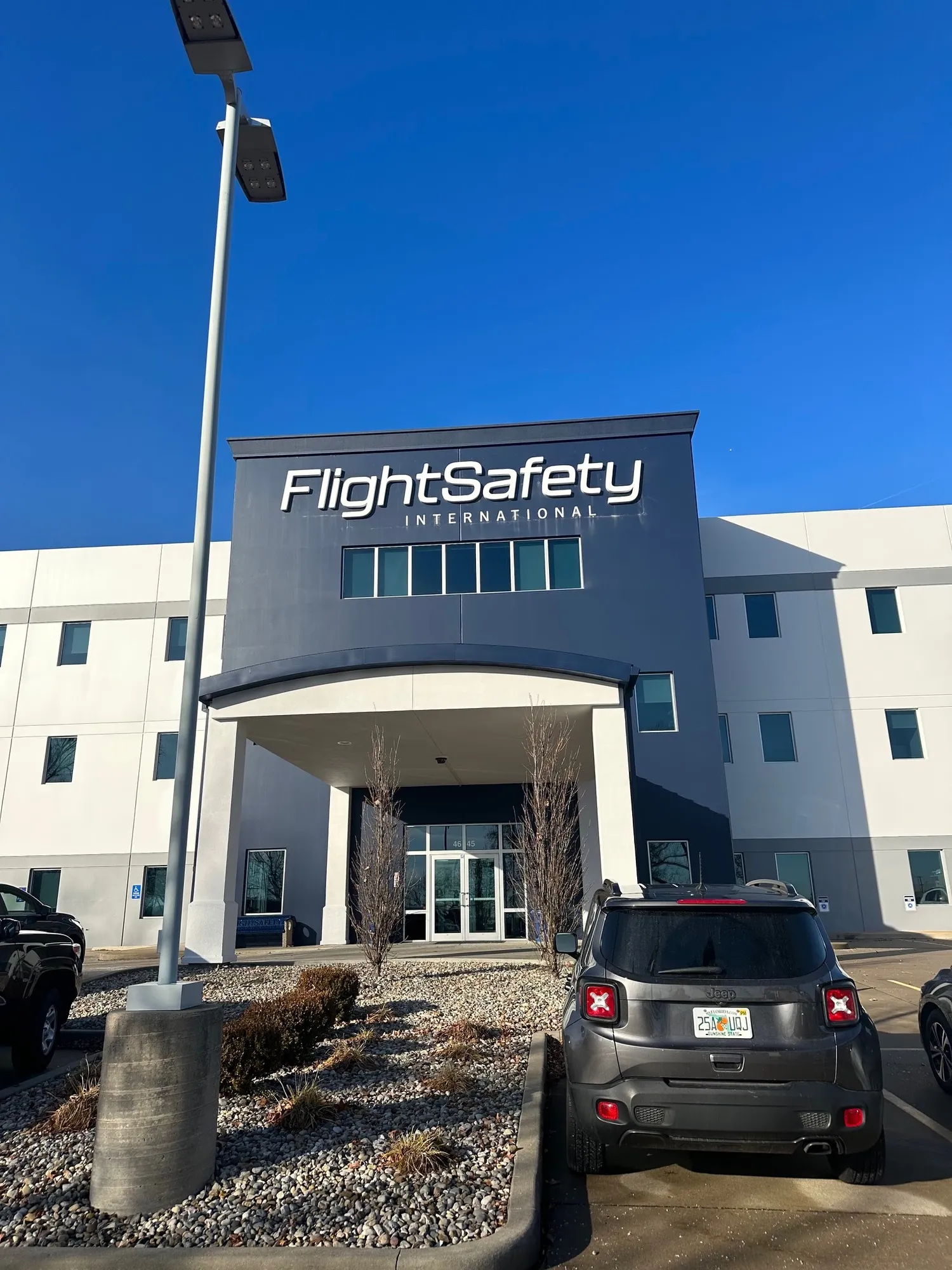 The same FlightSafety International entry after the rebrand with the new identity