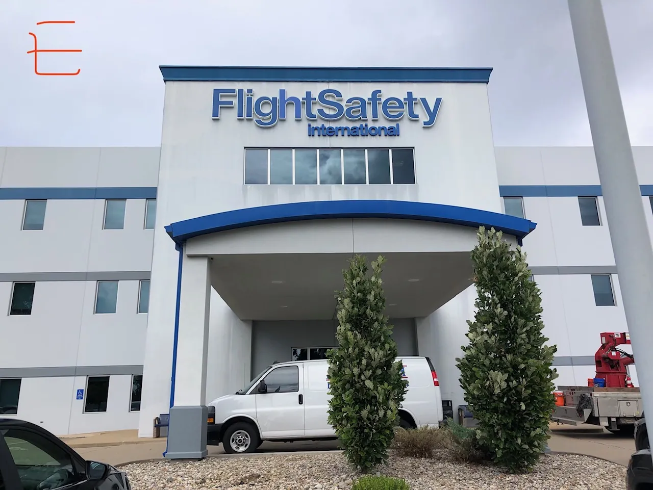 FlightSafety International entry before the rebrand with the legacy blue wall letters