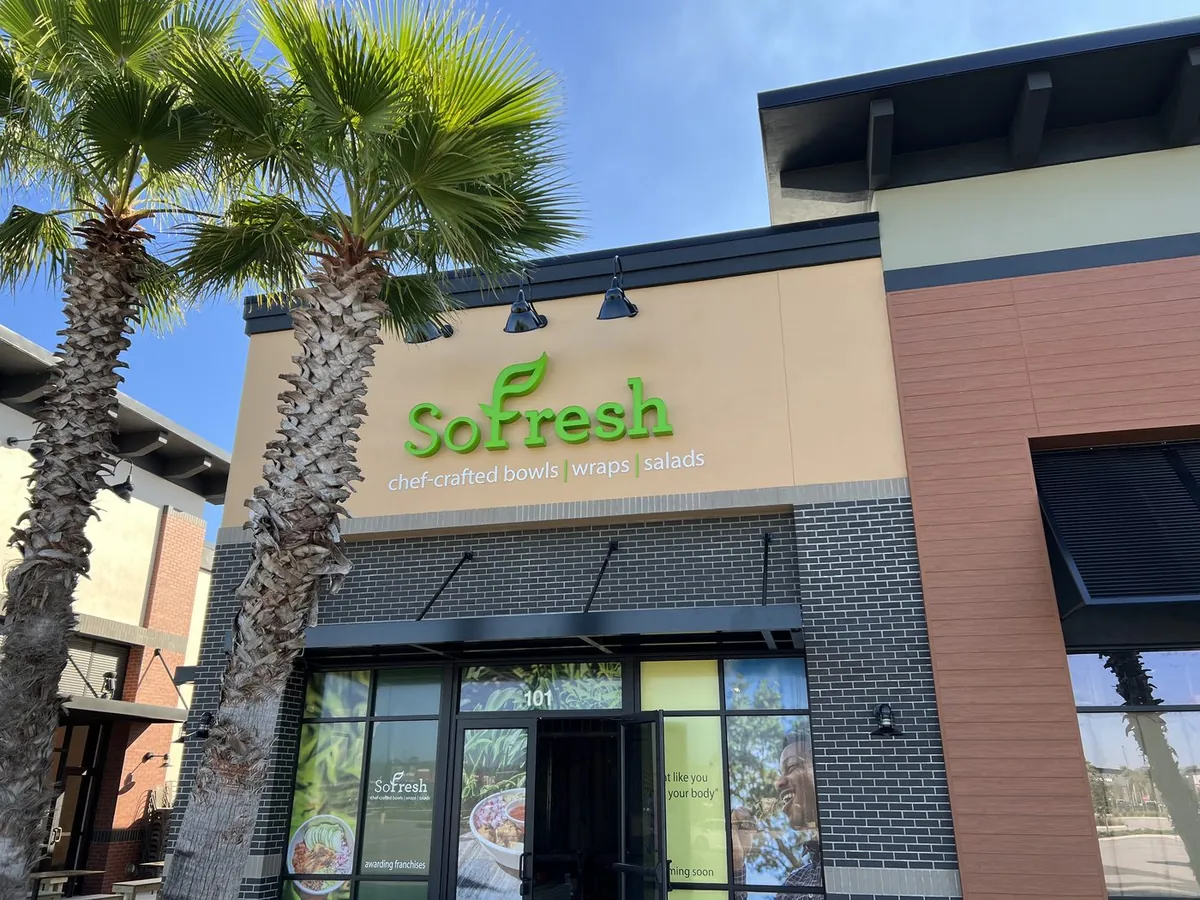 SoFresh signage by National Sign Team