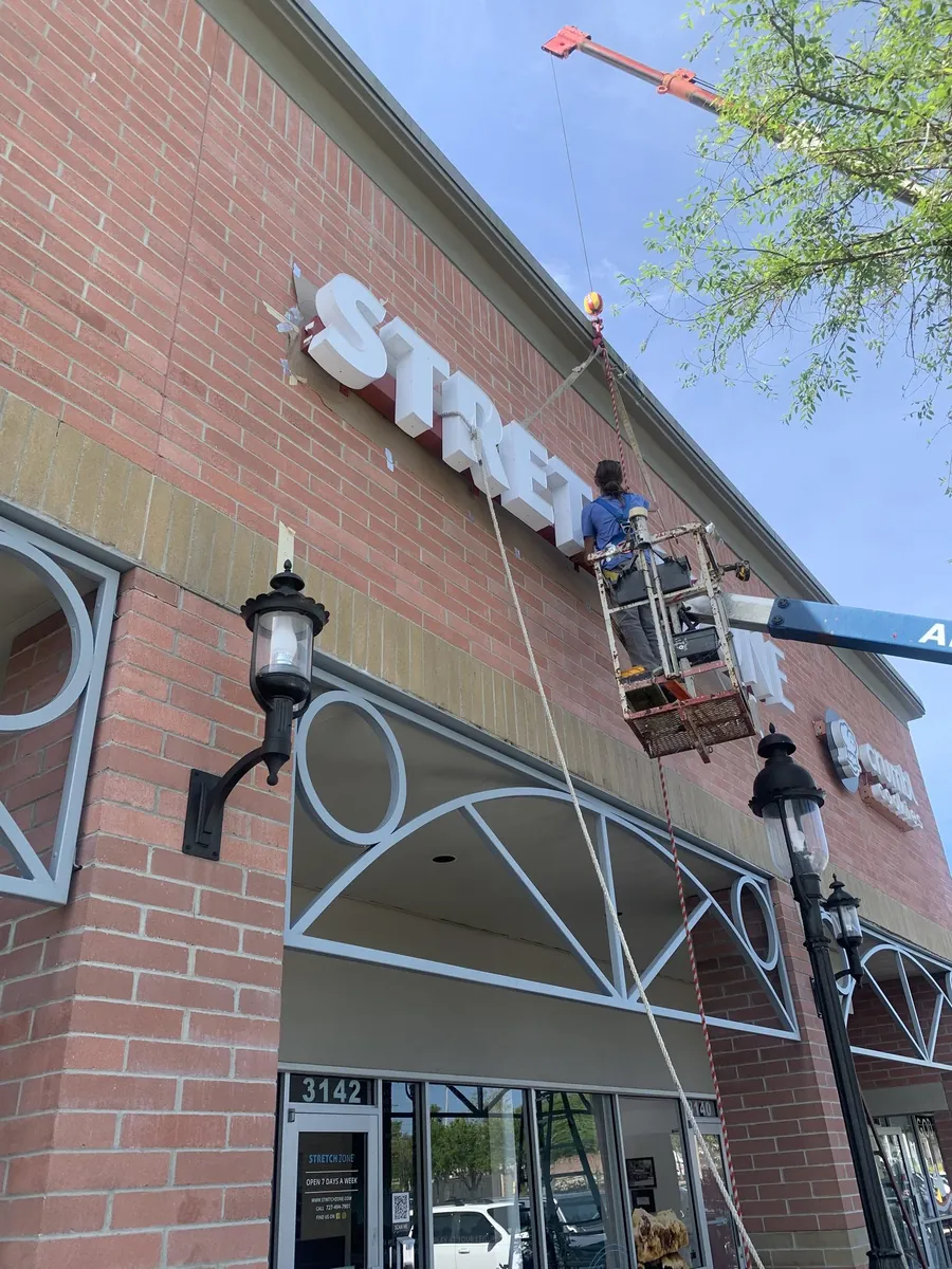Stretch Zone signage by National Sign Team