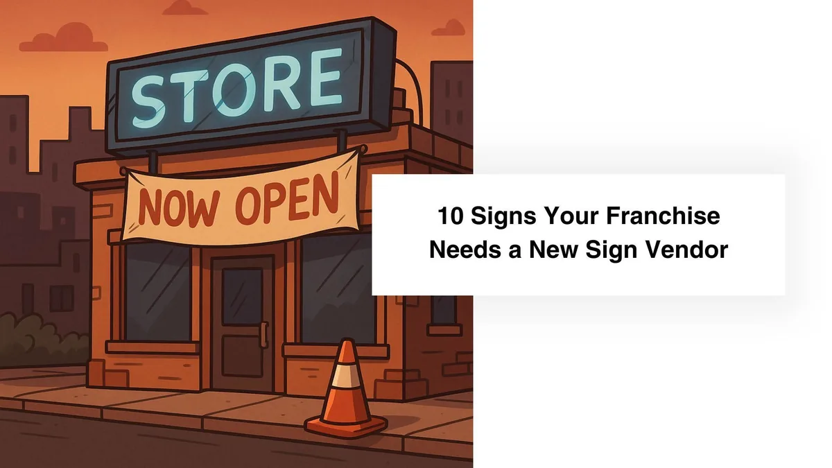10 Signs Your Franchise Needs a New Sign Vendor