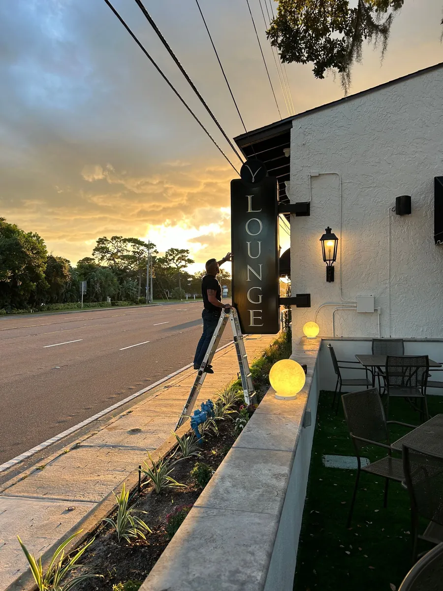 New Signage for Valentino Ristorante Grand Opening