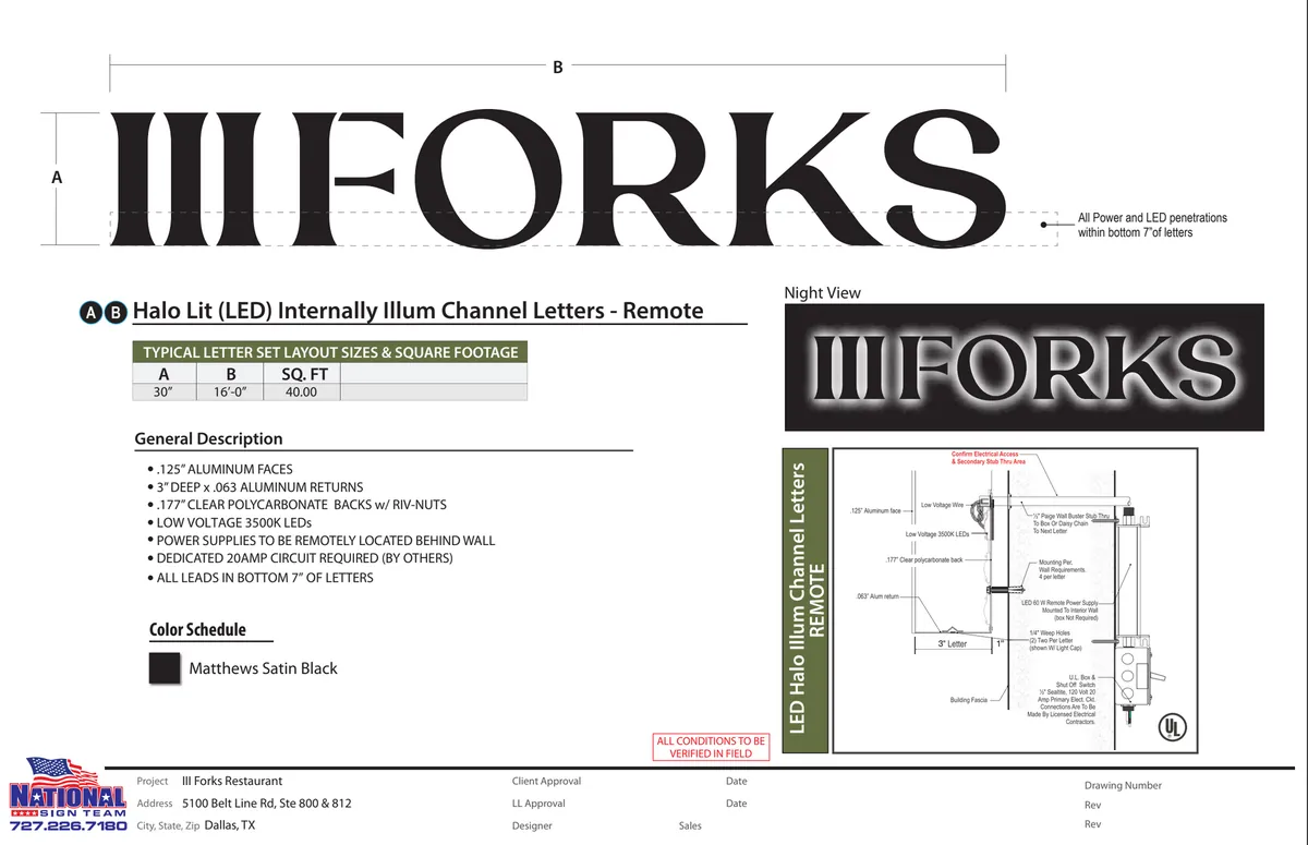 III Forks Signage: How National Sign Team Helped