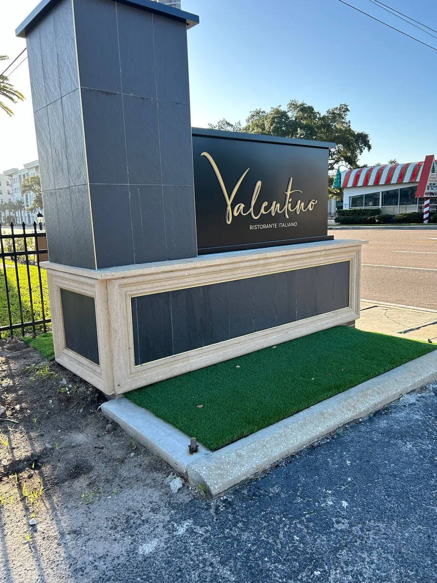New Signage for Valentino Ristorante Grand Opening