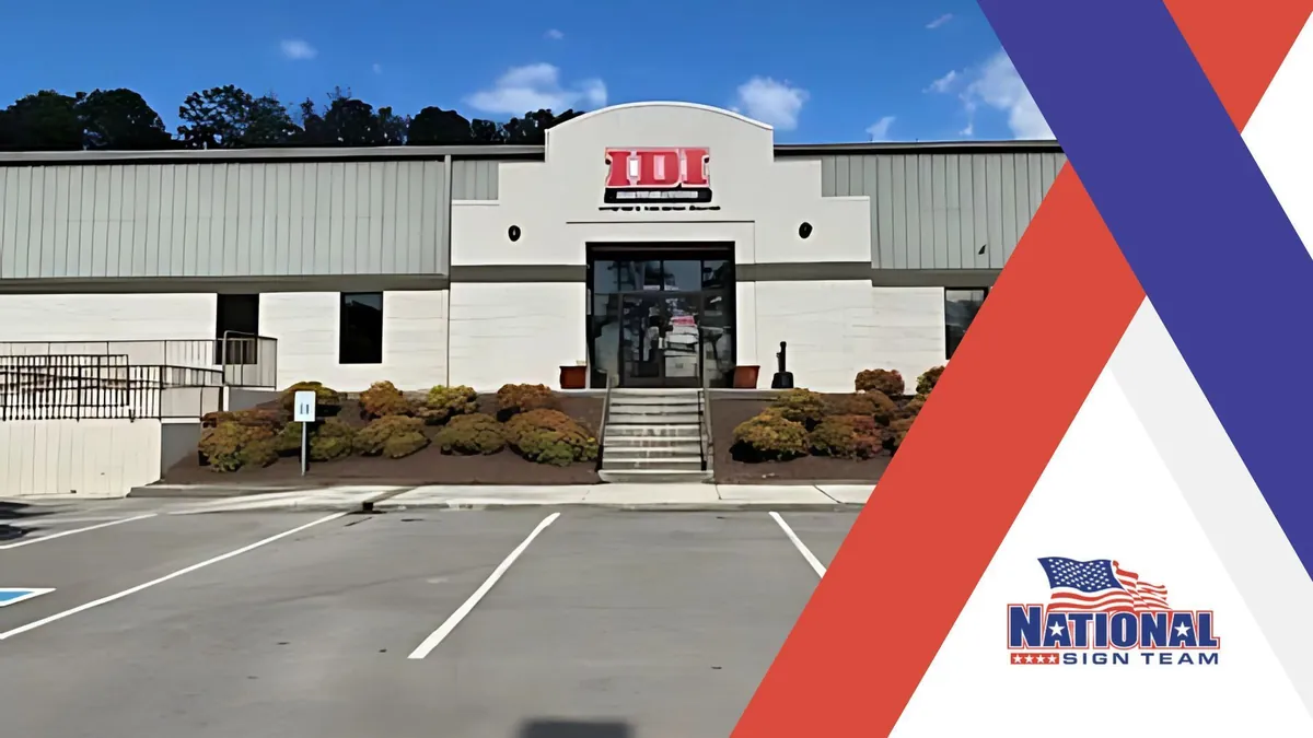 Channel Letter Sign Installation for IDI Distributors