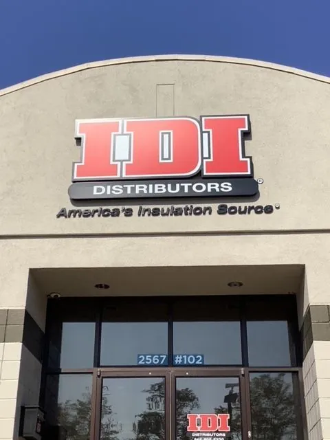 Channel Letter Sign Installation for IDI Distributors