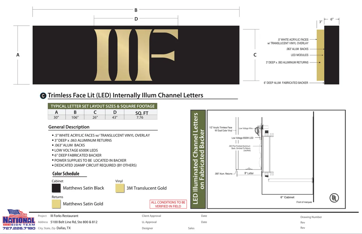 III Forks Signage: How National Sign Team Helped