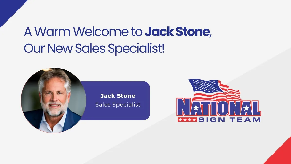 Jack Stone, Director of Sales at National Sign Team